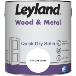 Leyland Wood & Metal Quick Dry Satin 2.5L - Brilliant White - STX-102946 