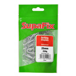 SupaFix Netting Staples - 25mm x 250g - Galvanised - STX-102948 