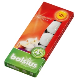 Bolsius White Tealights - Box 10 - STX-103065 