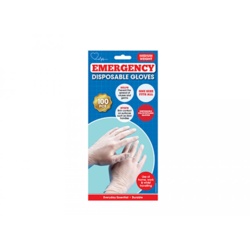 1St Aid Large Midweight Disposable PE Gloves - Pack 100 - STX-103145 