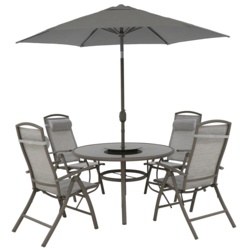 Pagoda Sienna Dining Set With Reclining Chairs - 4 Seat - STX-103824 