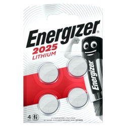 Energizer Lithium CR2025 Batteries - Card 4 - STX-103884 