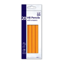 Anker Stat HB Pencils With Erasers - Box 20 - STX-103933 