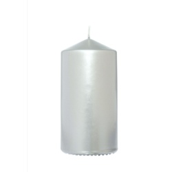 Prices 6" Pillar Candle - Silver - STX-103989 