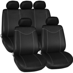 Streetwize Alabama Seat Cover Set - Grey 11 Piece - STX-104530 