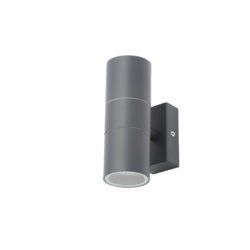 Zinc Leto Up Down Wall Light - Grey - STX-104746 