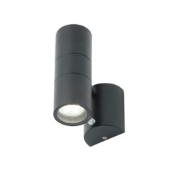 Zinc Leto 2 Light With Photocell - Black - STX-104756 