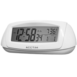 Acctim Sol Alarm Clock - White - STX-104810 