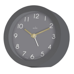 Acctim Mila Alarm Clock - Aston Grey - STX-104814 