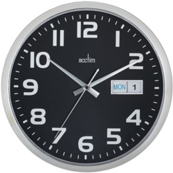 Acctim Supervisor Wall Clock - Black - STX-104817 