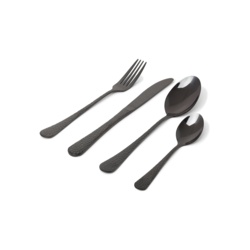 Sabichi Cutlery Set 16 Piece - Black Hammered - STX-105052 