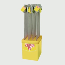 Zero In Stainless Steel Garden Torch 1.1m - Display Unit of 24 - STX-105186 