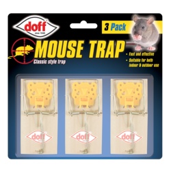 Doff Wooden Mouse Trap - Pack 3 - STX-105305 