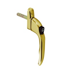 Securit UPVC Inline Espag Lock Window Handle - Brass - STX-105368 