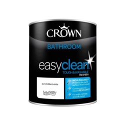 Crown Easyclean Bathroom Mid Sheen 1L - PBW - STX-105476 