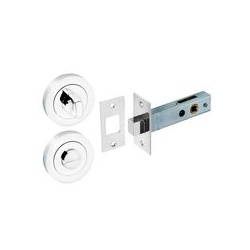 Securit Polished Chrm Bathroom Turn Deadlock - STX-105599 