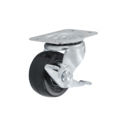 Smiths Ironmongery Swivel Castor Wheel With Brake - 50mm - STX-105633 