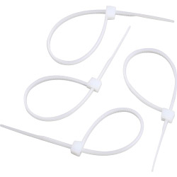 SupaLec Cable Ties - 3.6mm x 140mm - White - STX-108097 