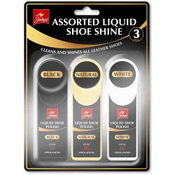 Jump Assorted Liquid Shoe Shine - 3 Pack - STX-109739 