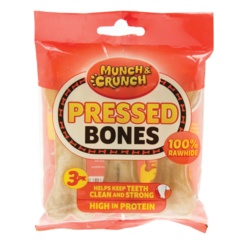 Munch & Crunch Pressed Bones - 3 Pack - STX-132322 