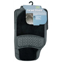 Ring Carpet Shield Rubber & Carpet Floor Mat Black - STX-135881 
