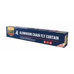 Zero In Aluminium Chain Fly Screen - Silver 90 x 200cm - STX-141226 