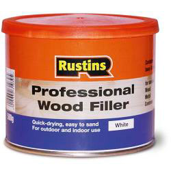 Rustins Professional Wood Filler 500g - White - STX-145379 