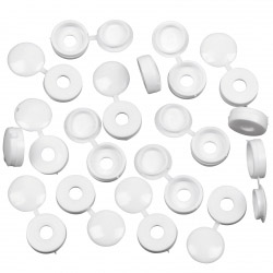 SupaFix Screw Cup and Cover - No.8 White Pack 100 - STX-152646 
