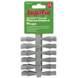 SupaFix General Purpose Plasterboard Plugs - Pack 12 - STX-155099 
