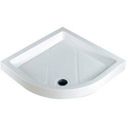 SP High Wall ABS Cap Quad Stone Resin Shower Tray - 800mm x 800mm x 80mm - STX-171883 