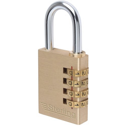 Sterling Light Security 4-Dial Combination Padlock - 40mm - STX-179744 