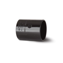 Polypipe Straight Coupling Solvent Weld - 40mm Black - STX-181495 