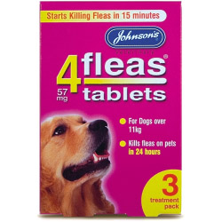 Johnsons Vet 4fleas Tablets for Dogs - 3 Treatment Pack - STX-201016 