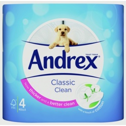Andrex White Toilet Roll - Pack 4 - STX-300445 