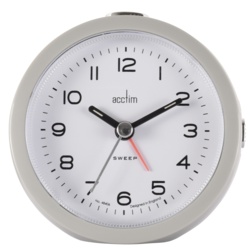 Acctim Neve Non Ticking Sweep Clock - Grey - STX-302503 