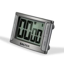 Salter Contour Digital Kitchen Timer - Silver - STX-303898 
