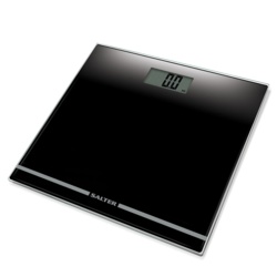 Salter Large Display Glass Electronic Bathroom Scale - Black - STX-303916 