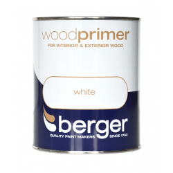 Berger Wood Primer 750ml - White - STX-305977 