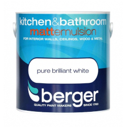 Berger Kitchen & Bathroom Matt 1L - Pure Brilliant White - STX-306014 