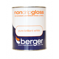 Berger Non Drip Gloss 750ml - Pure Brilliant White - STX-306021 