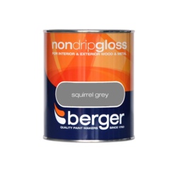 Berger Non Drip Gloss 750ml - Squirrel Grey - STX-306030 