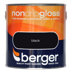 Berger Non Drip Gloss 2.5L - Black - STX-306031 
