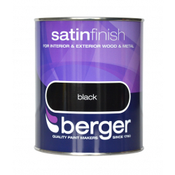 Berger Satin Sheen 750ml - Black - STX-306058 