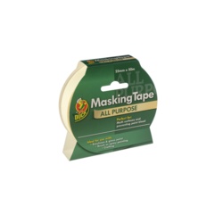 Duck Tape All Purpose Masking Tape - Beige 25mm x 50m - STX-308936 