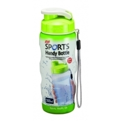 Lock & Lock Green Sports Handy Bottle with Carry Strap - 500ml - STX-309230 