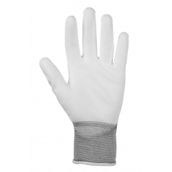 Glenwear White PU Gloves - X Large 12 Pairs - STX-315373 