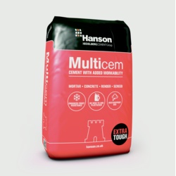 Hanson Multicem Cement In Plastic Bag - Maxi 25KG - STX-315850 - SOLD-OUT!! 