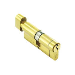 Securit 1* Star Euro Double Thumbturn Cylinder Brass - 35 x 35mm - STX-315989 