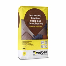 Weber Set Rapid SPF Flexible Tile Adhesive 20kg - Grey - STX-317905 