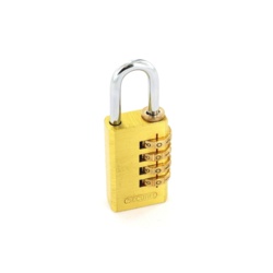 Securit Resettable Code Lock Brass - 30mm - STX-318365 